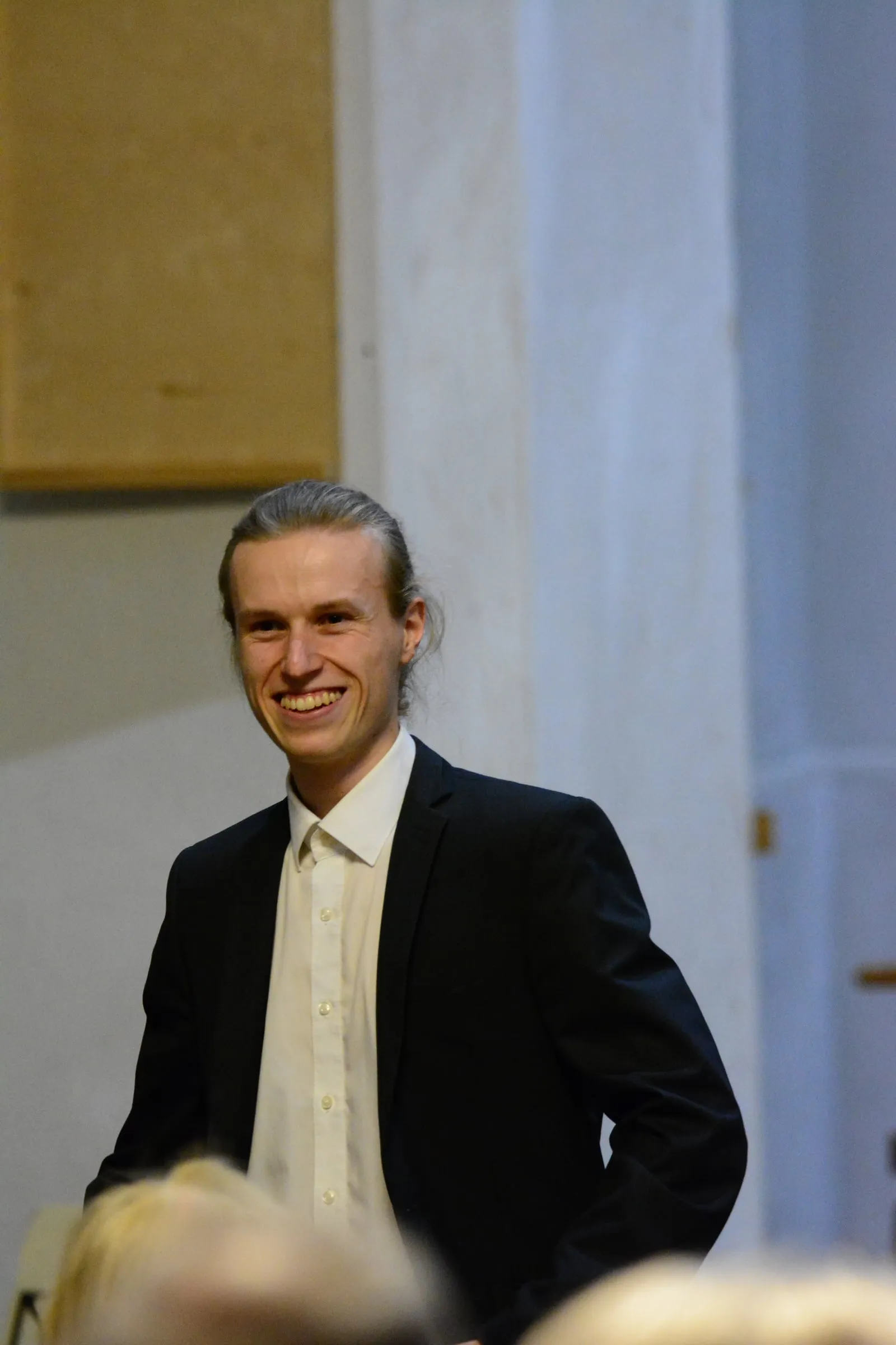 Niklas Lustig nach dem Konzert